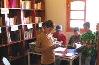 la biblioth&egrave;que du centre &agrave; Ait Ali