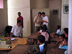 Rentrée scolaire Oulad Bouyahia Skoura, septembre 2007