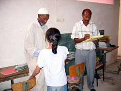 Rentrée scolaire Oulad Bouyahia Skoura, septembre 2007