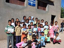 Rentrée scolaire Oulad Bouyahia Skoura, septembre 2007